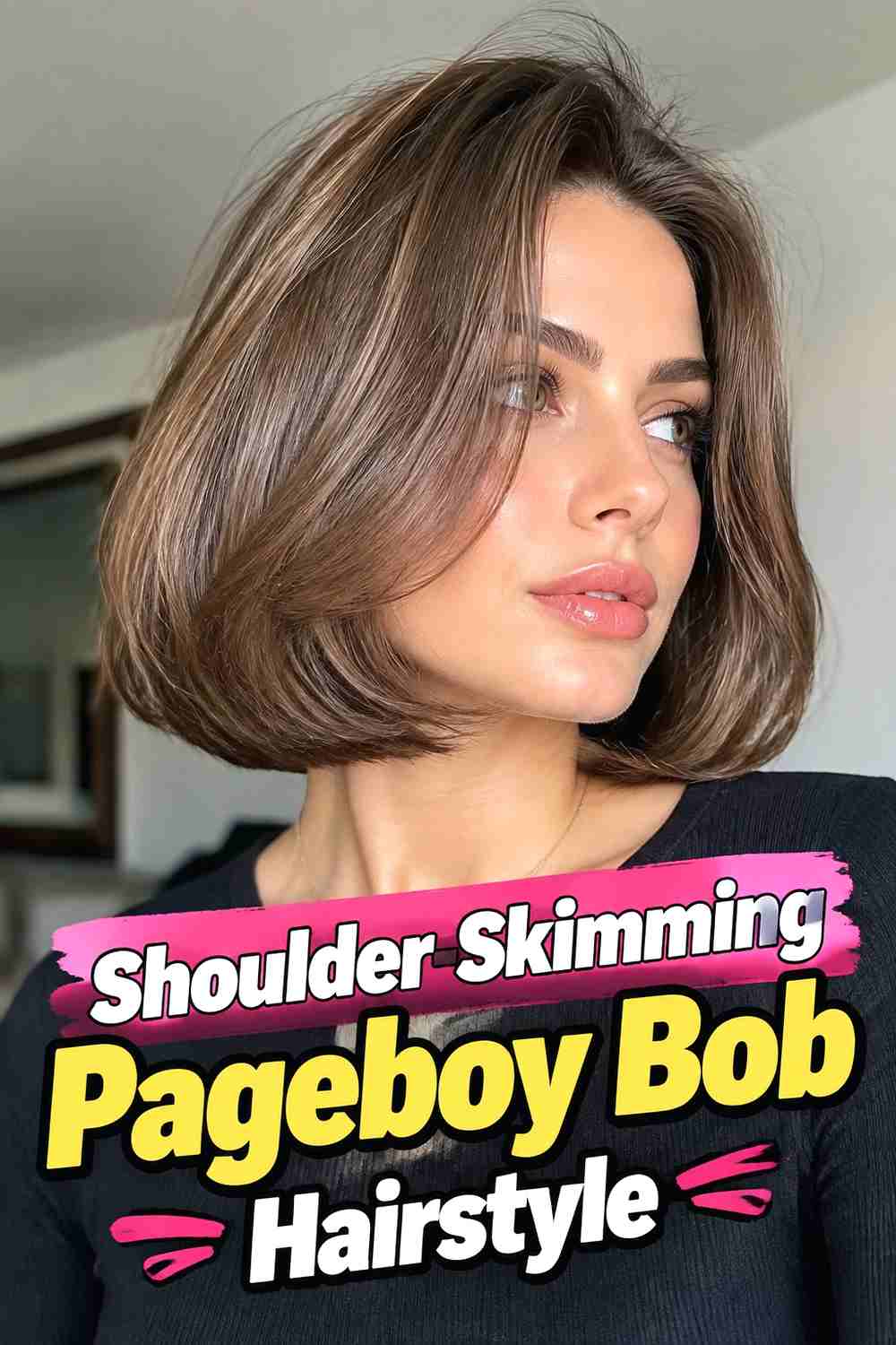 7. Shoulder Skimming Pageboy Bob Hairstyle