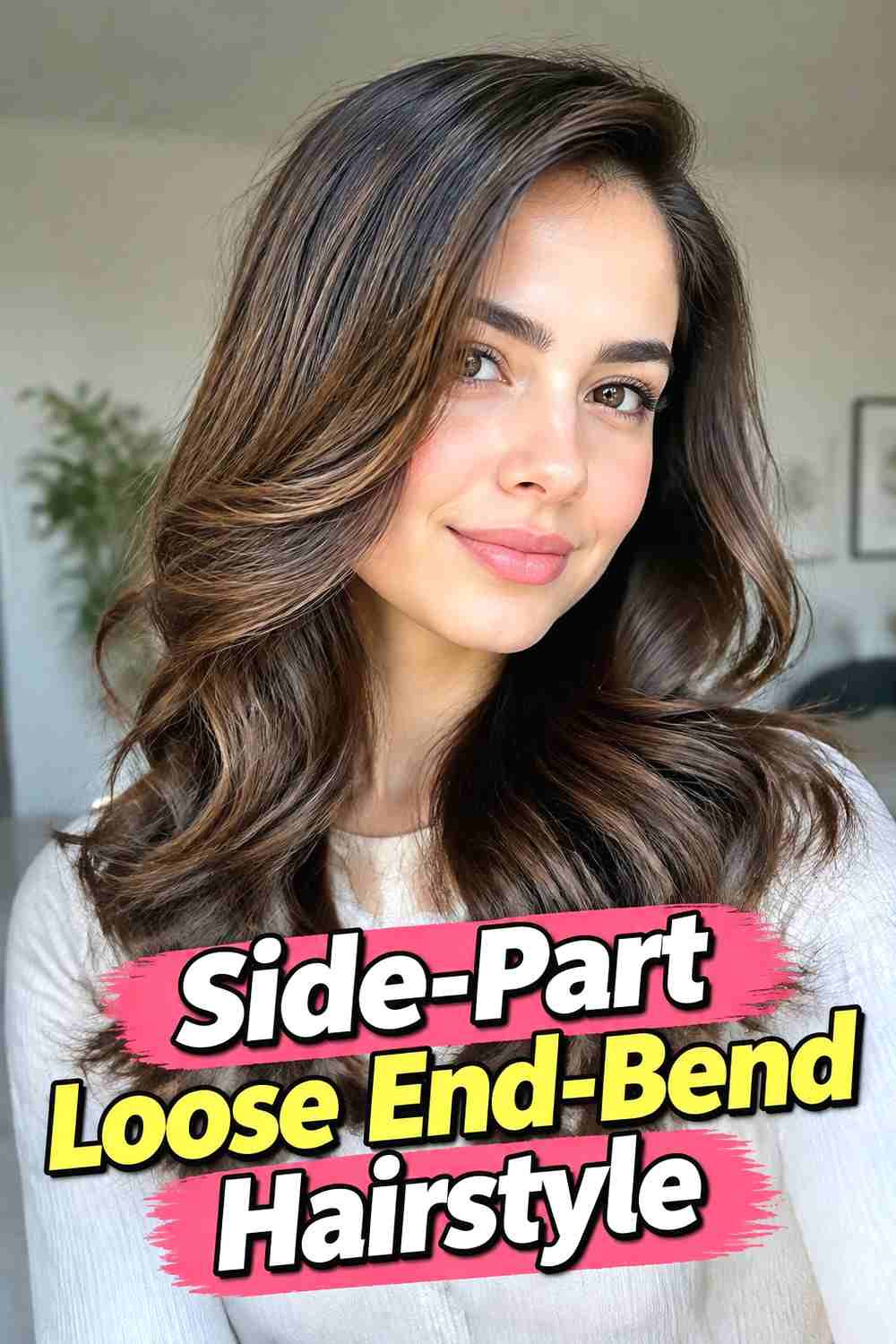 4. Side Part Loose End Bend Hairstyle