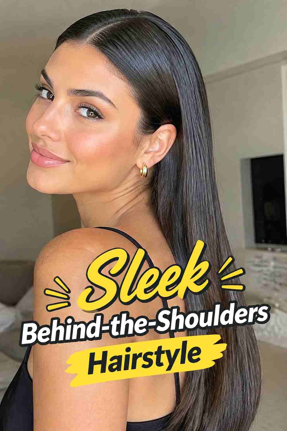 16. Sleek Behind The Shoulders Hairstyle