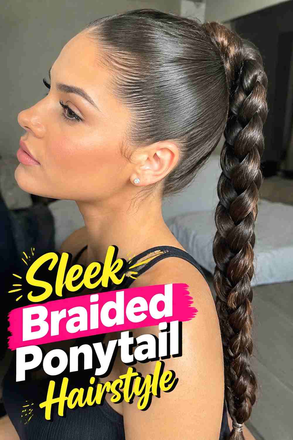 10. Sleek Braided Ponytail Hairstyle