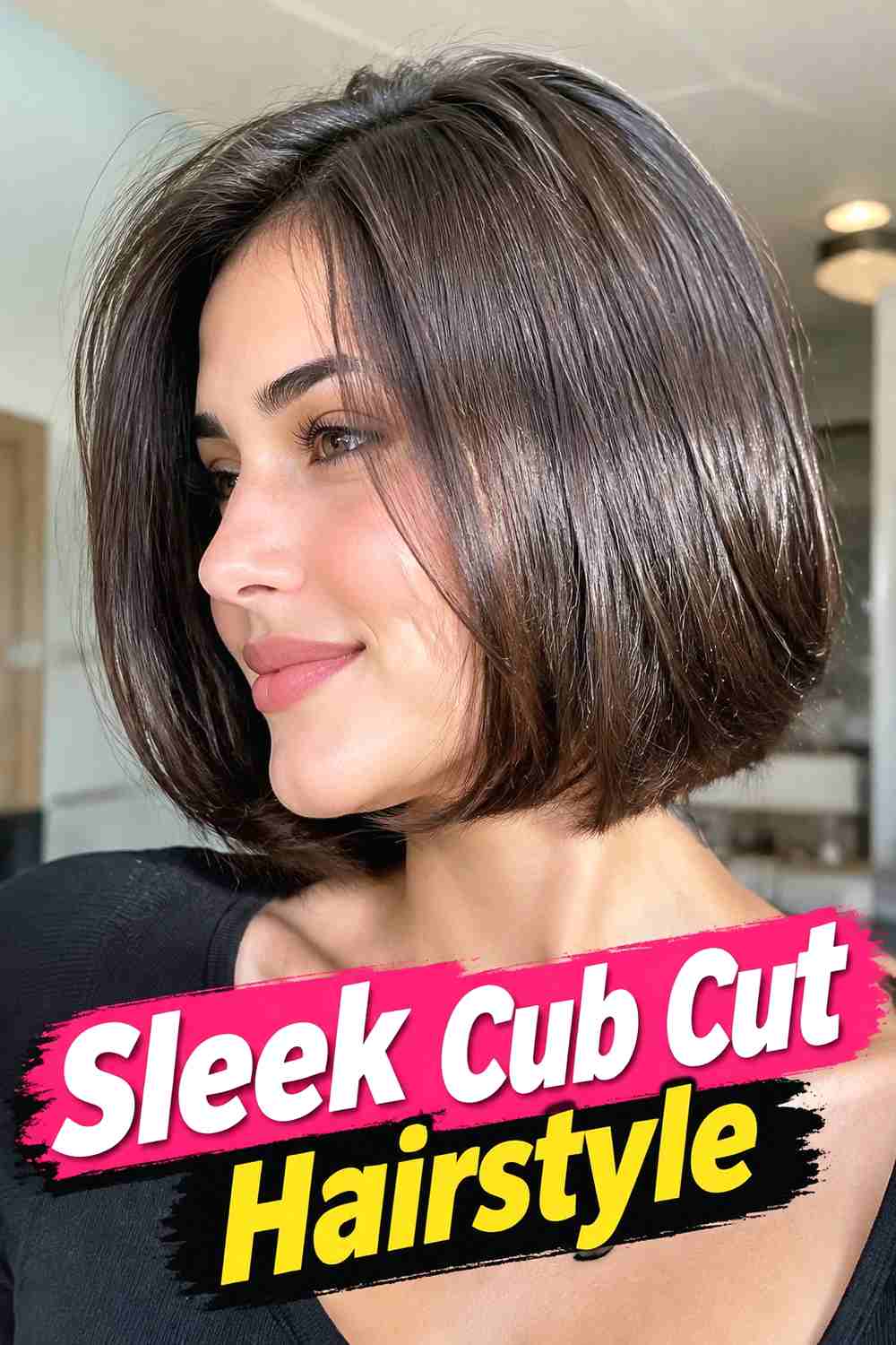11. Sleek Cub Cut Hairstyle