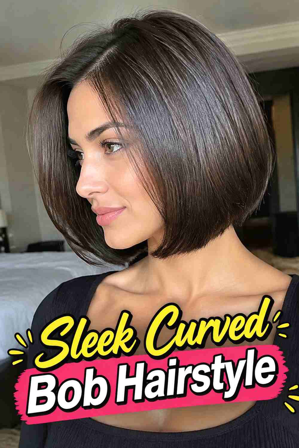 15. Sleek Curved Bob Hairstyle