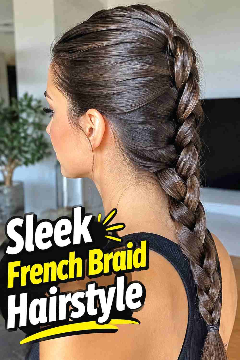 5. Sleek French Braid Hairstyle