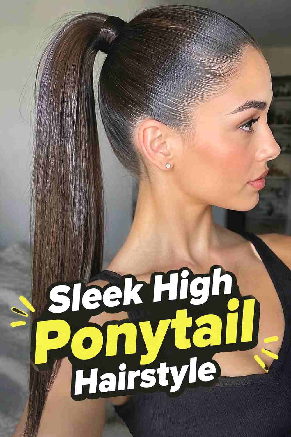1. Sleek High Ponytail Hairstyle