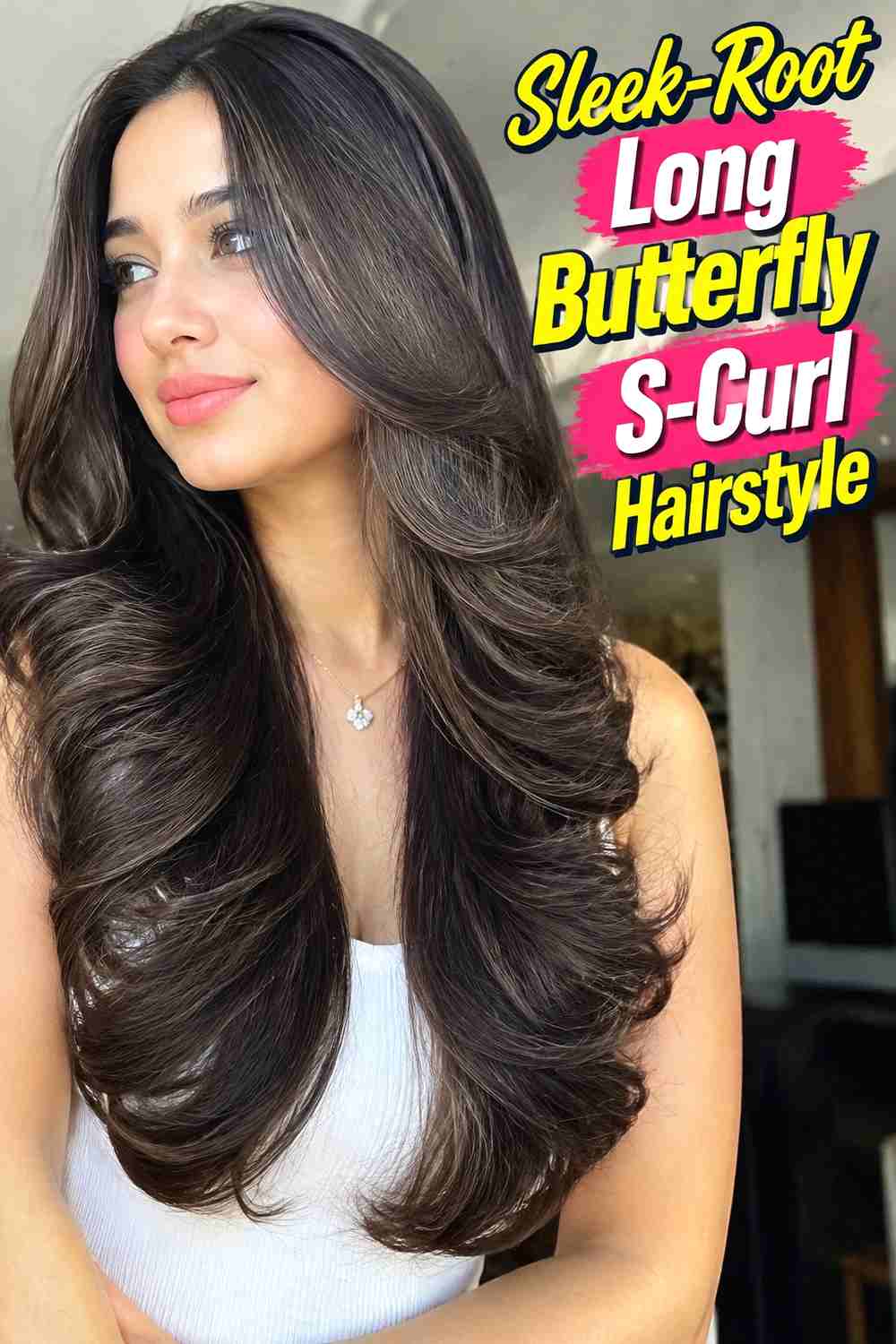 8. Sleek Root Long Butterfly S Curl Hairstyle
