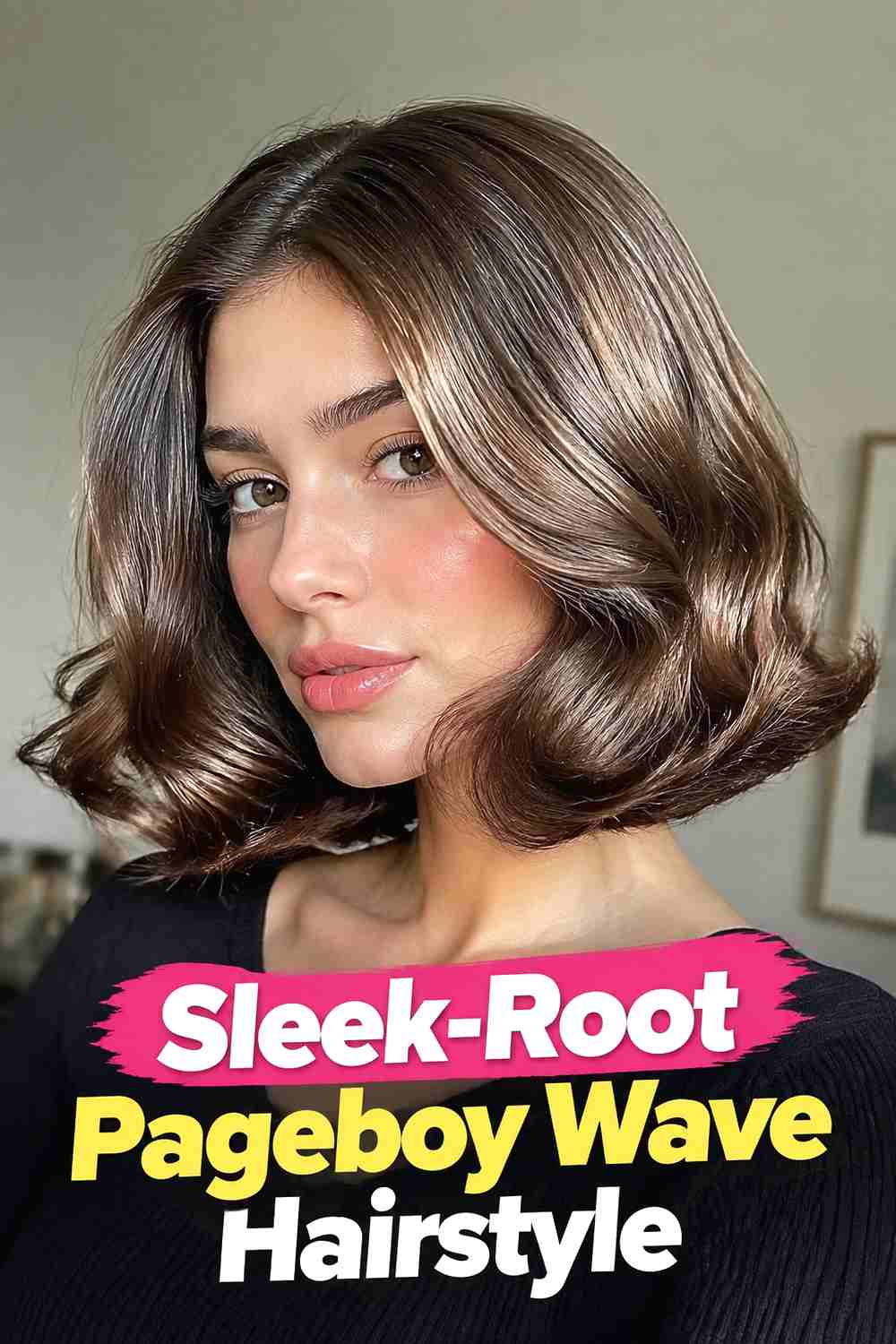 7. Sleek Root Pageboy Wave Hairstyle