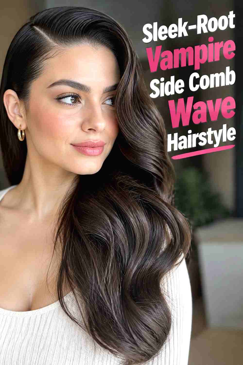 9. Sleek Root Vampire Side Comb Wave Hairstyle