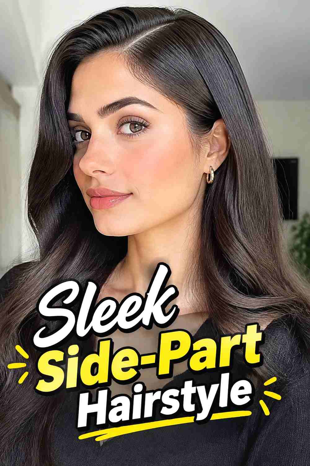 2. Sleek Side Part Hairstyle