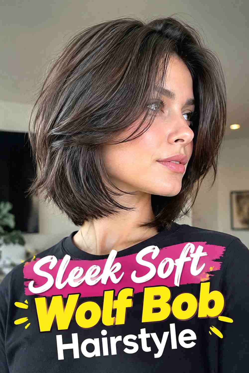 11. Sleek Soft Wolf Bob Hairstyle