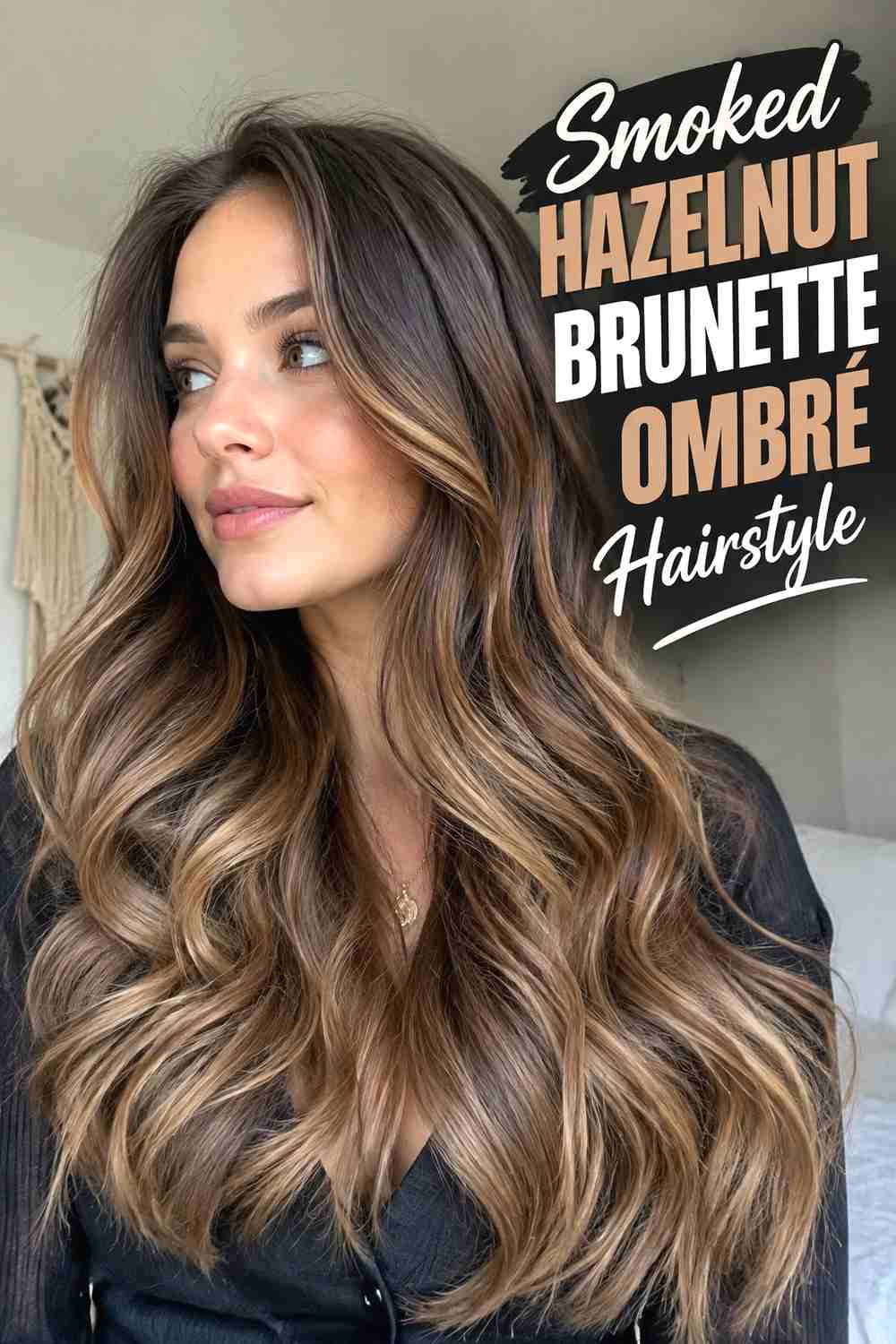 9. Smoked Hazelnut Brunette Ombre Hairstyle