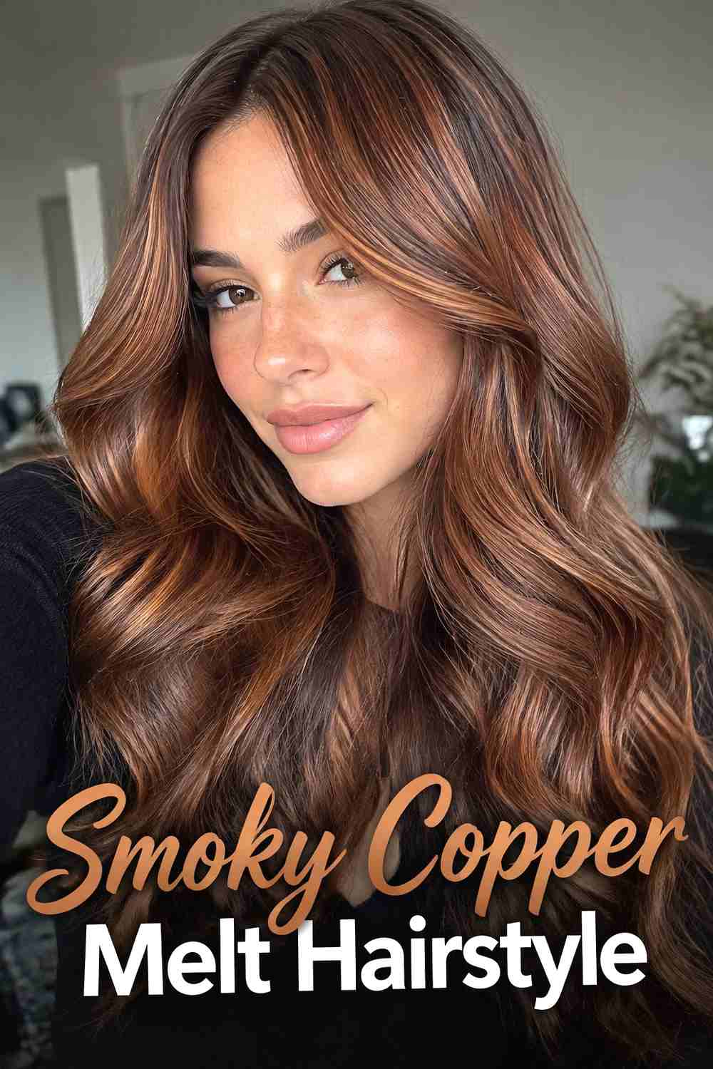 17. Smoky Copper Melt Hairstyle