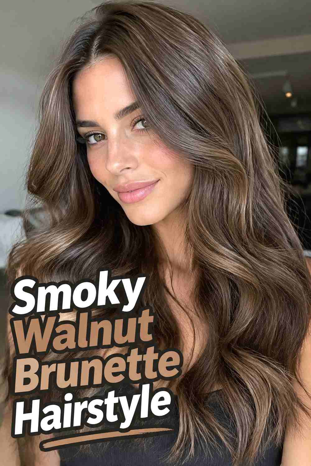 5. Smoky Walnut Brunette Hairstyle