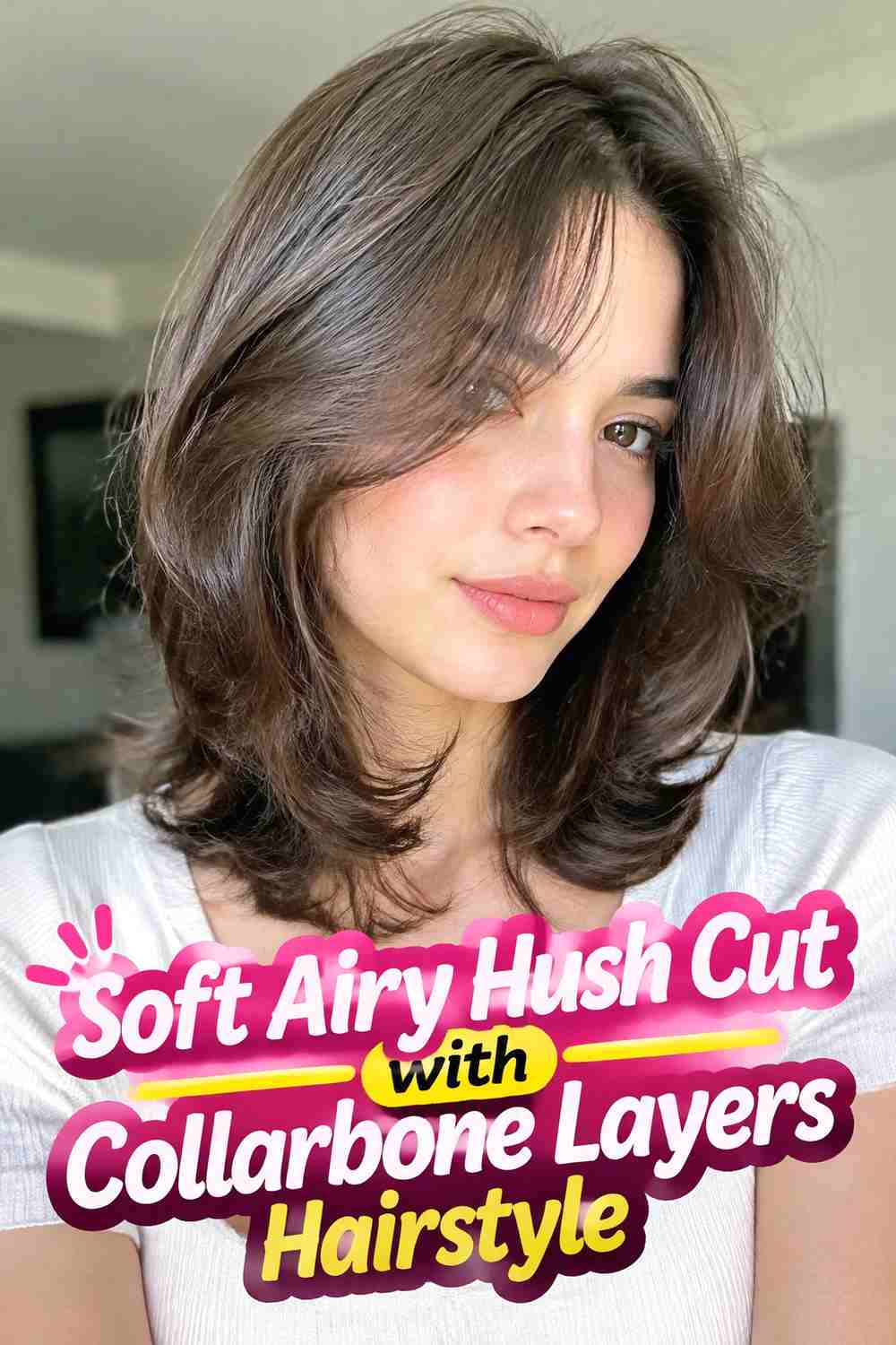 1. Soft Airy Hush Cut With Collarbone Layers Hairstyle