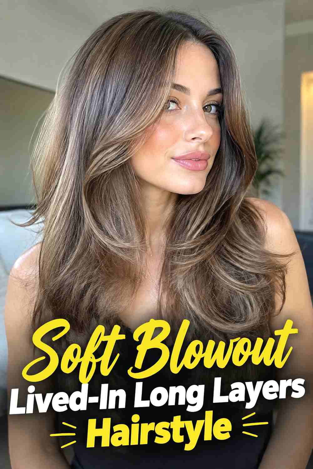8. Soft Blowout Lived In Long Layers Hairstyle
