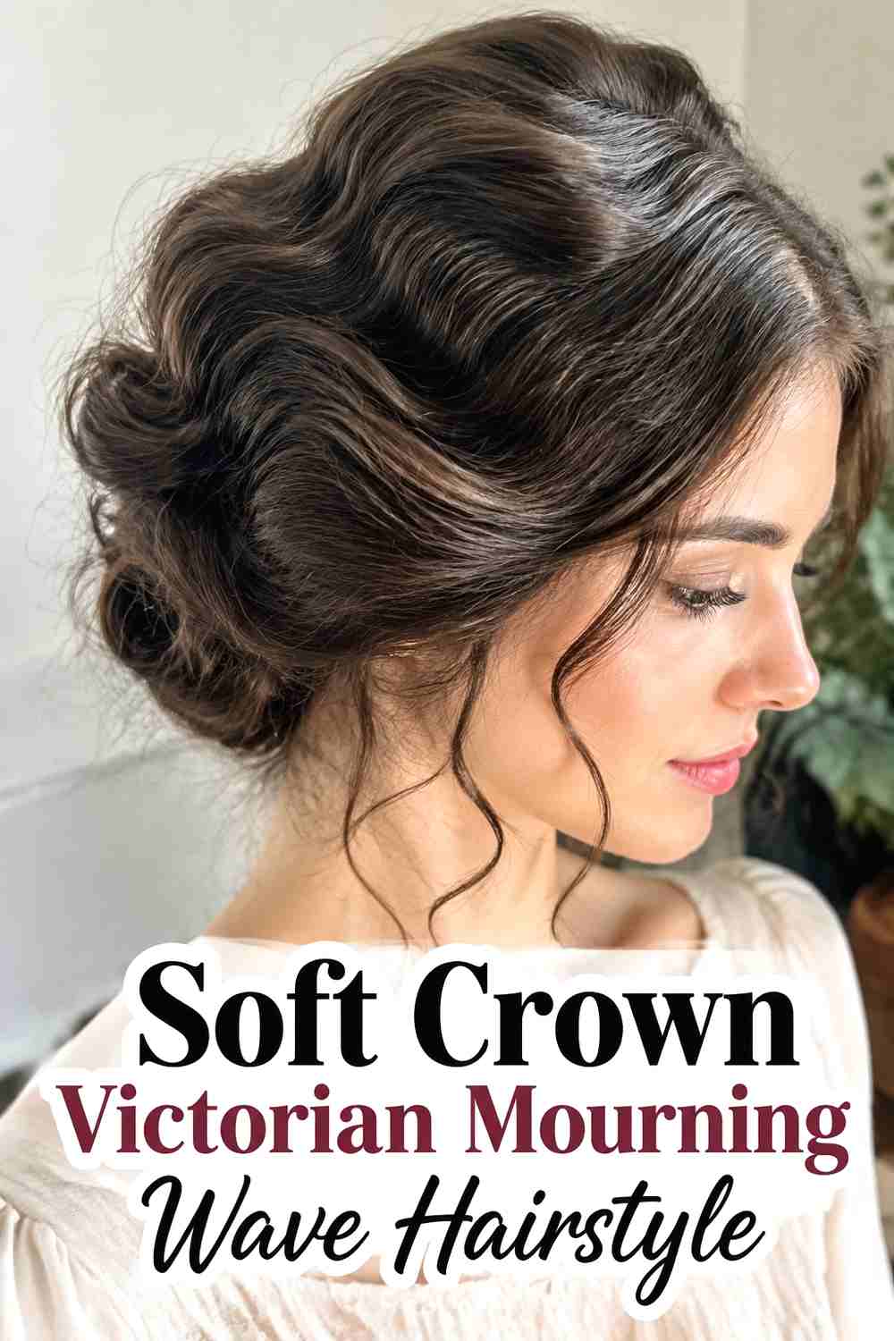 9. Soft Crown Victorian Mourning Wave Hairstyle