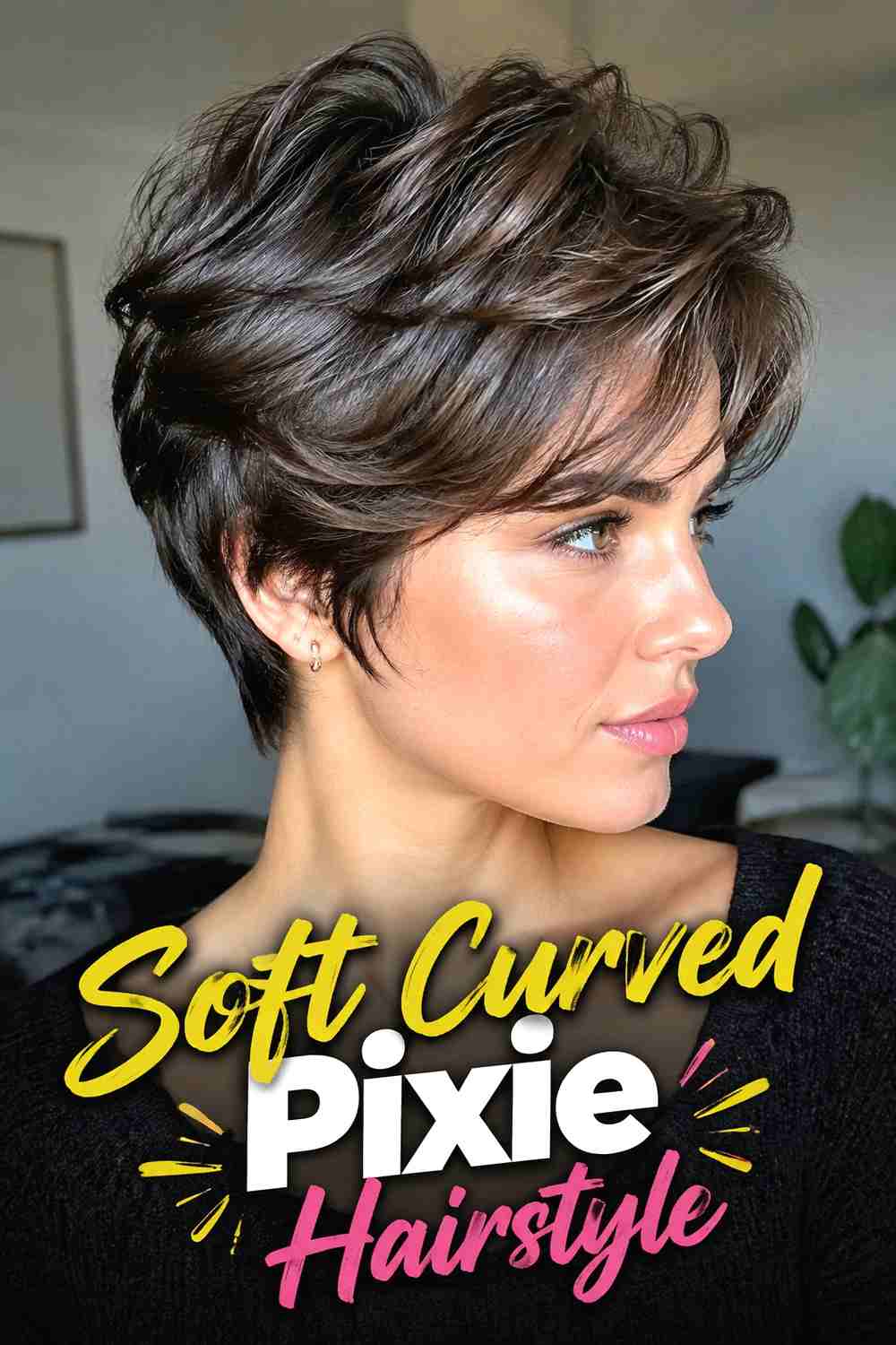 10. Soft Curved Pixie Hairstyle