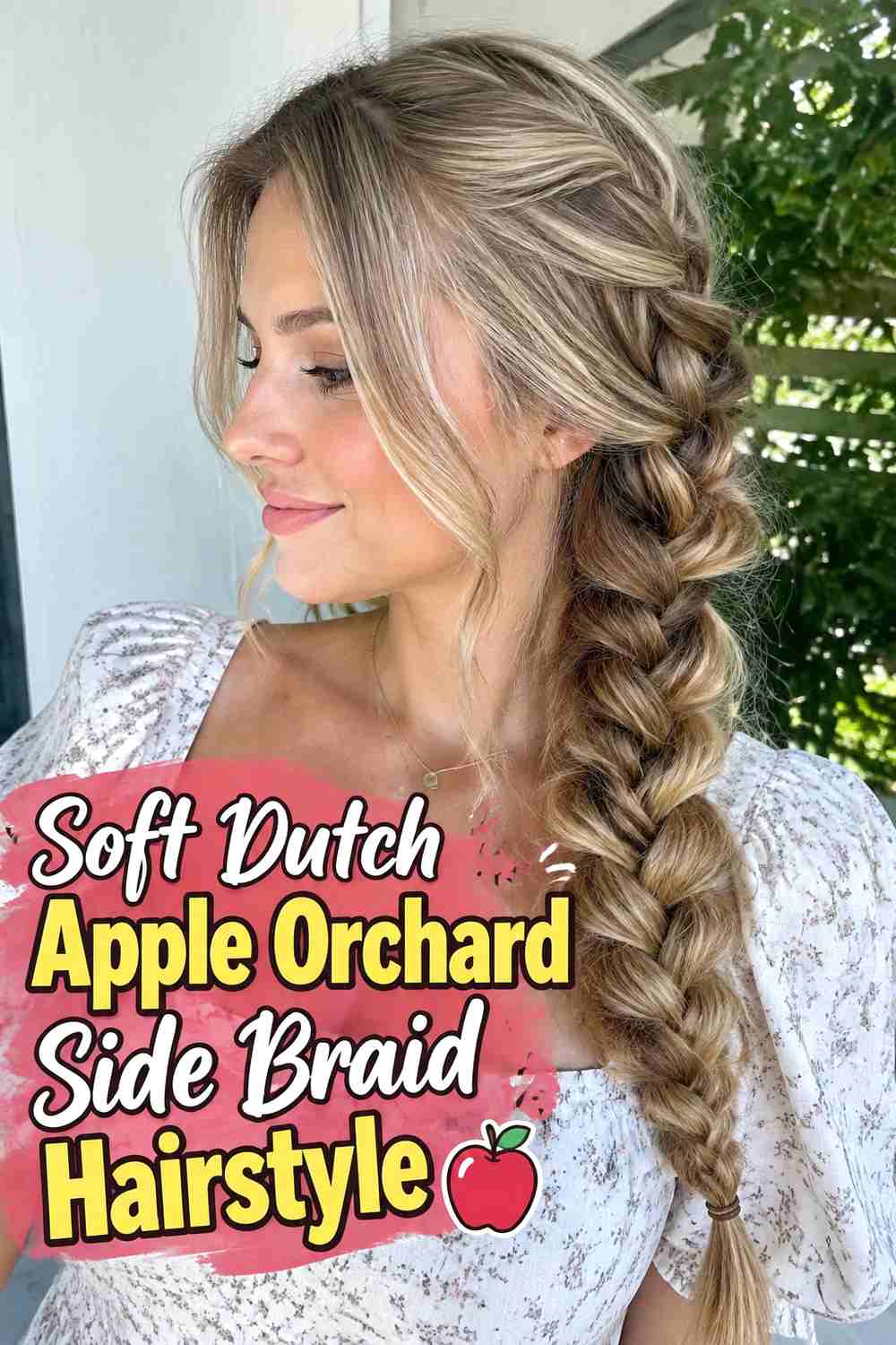 2. Soft Dutch Apple Orchard Side Braid Hairstyle