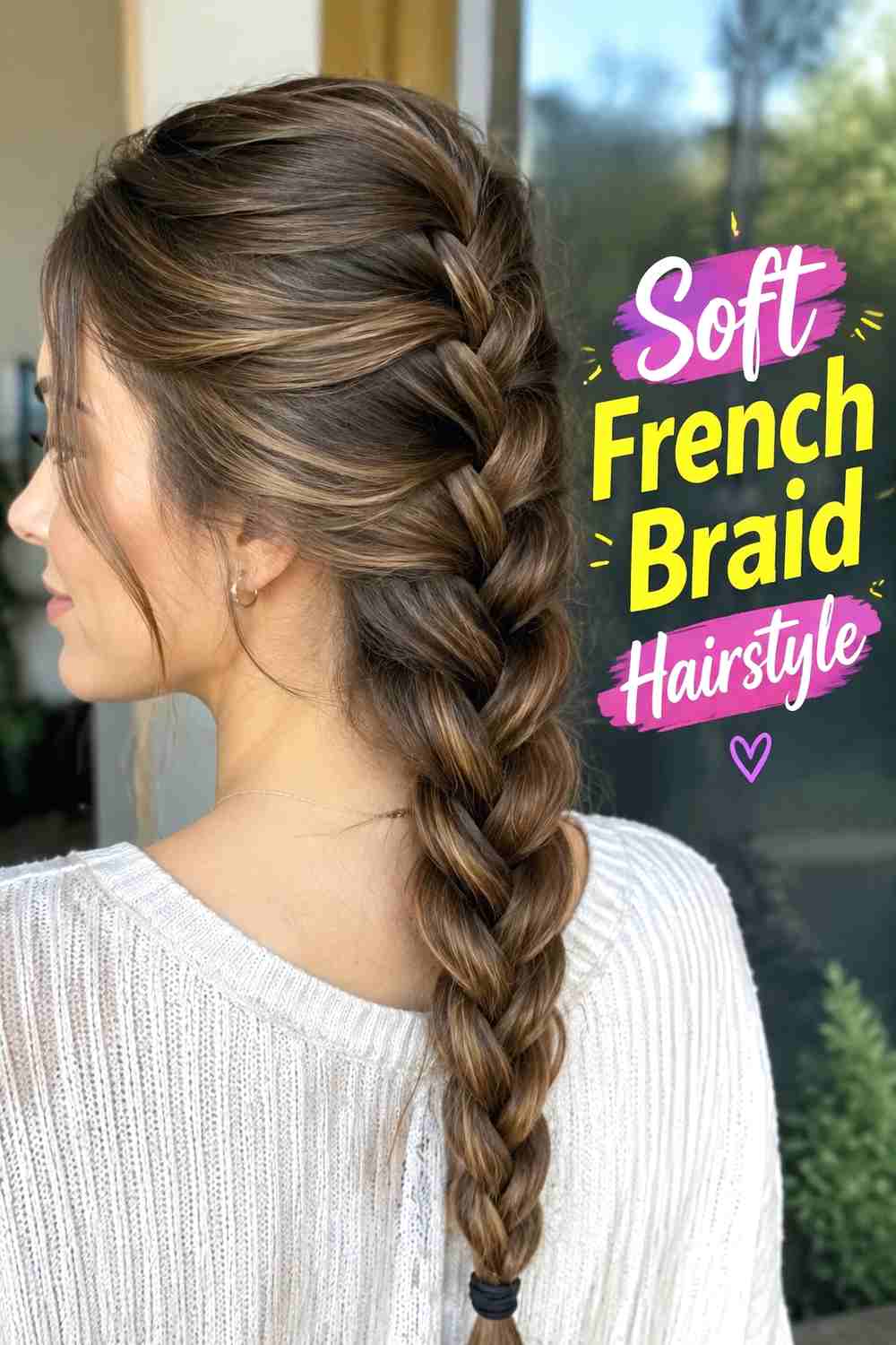 3. Soft French Braid Hairstyle