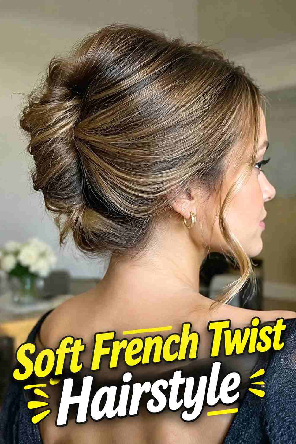 7. Soft French Twist Hairstyle