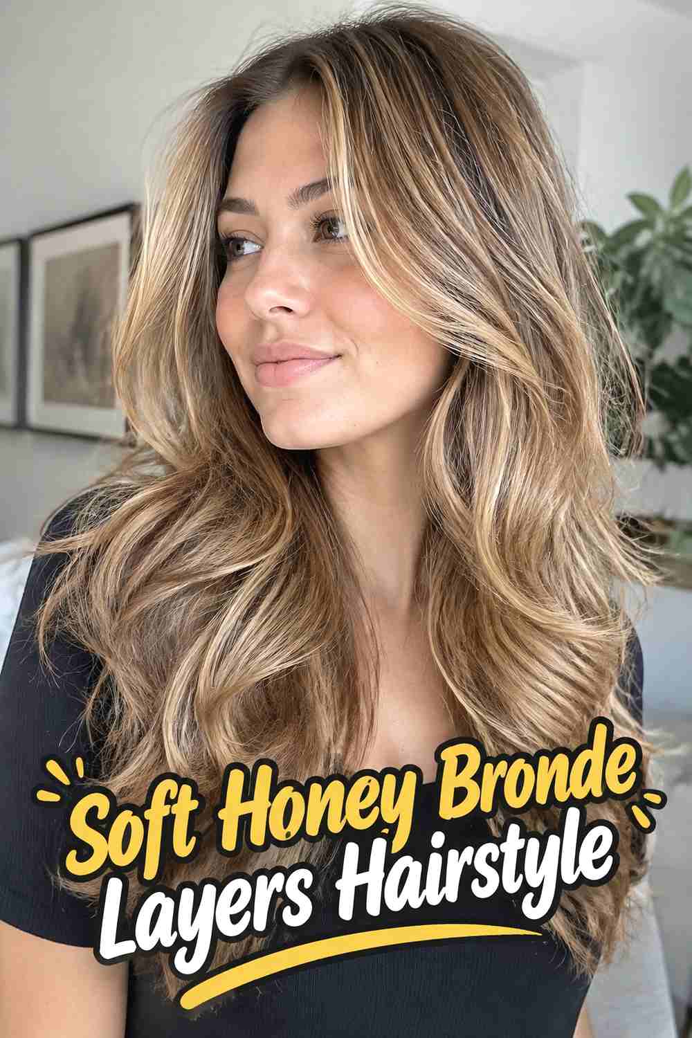 1. Soft Honey Bronde Layers Hairstyle