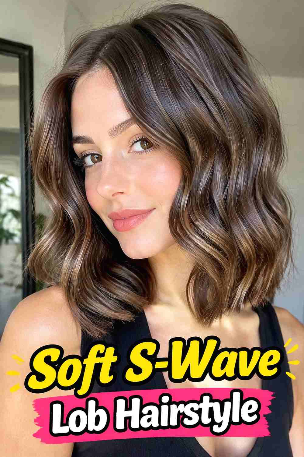 10. Soft S Wave Lob Hairstyle