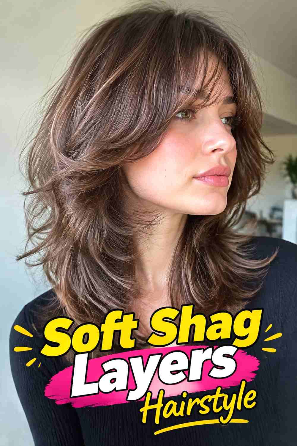 12. Soft Shag Layers Hairstyle