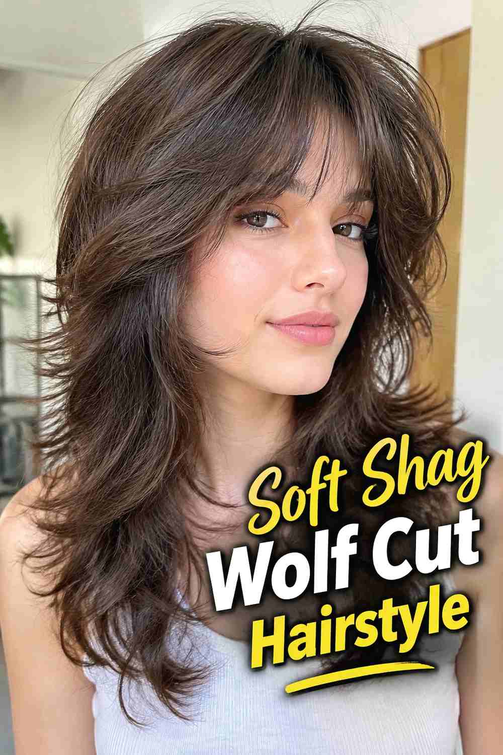 6. Soft Shag Wolf Cut Hairstyle