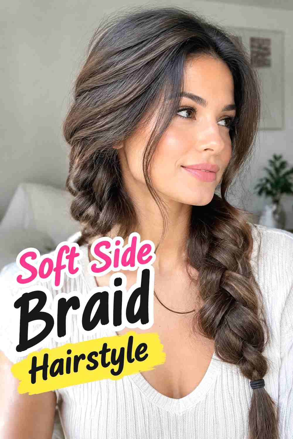 3. Soft Side Braid Hairstyle