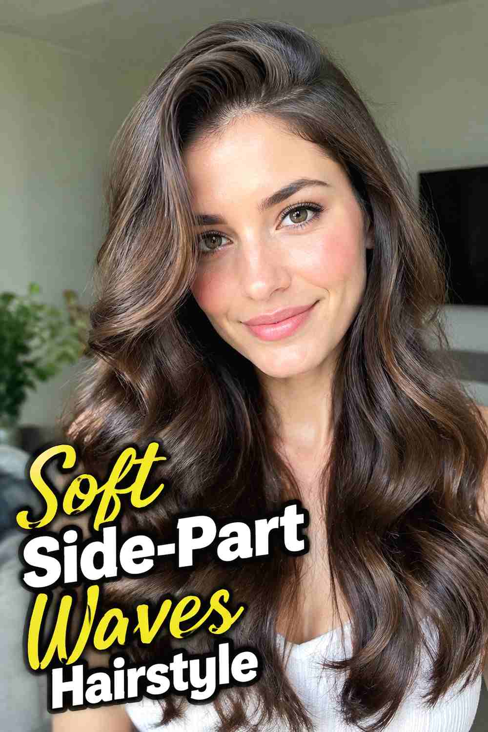 4. Soft Side Part Waves Hairstyle