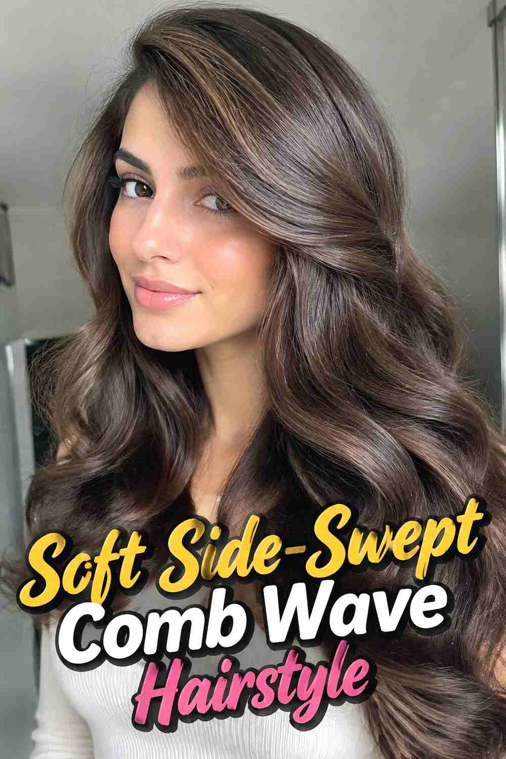 1. Soft Side Swept Comb Wave Hairstyle