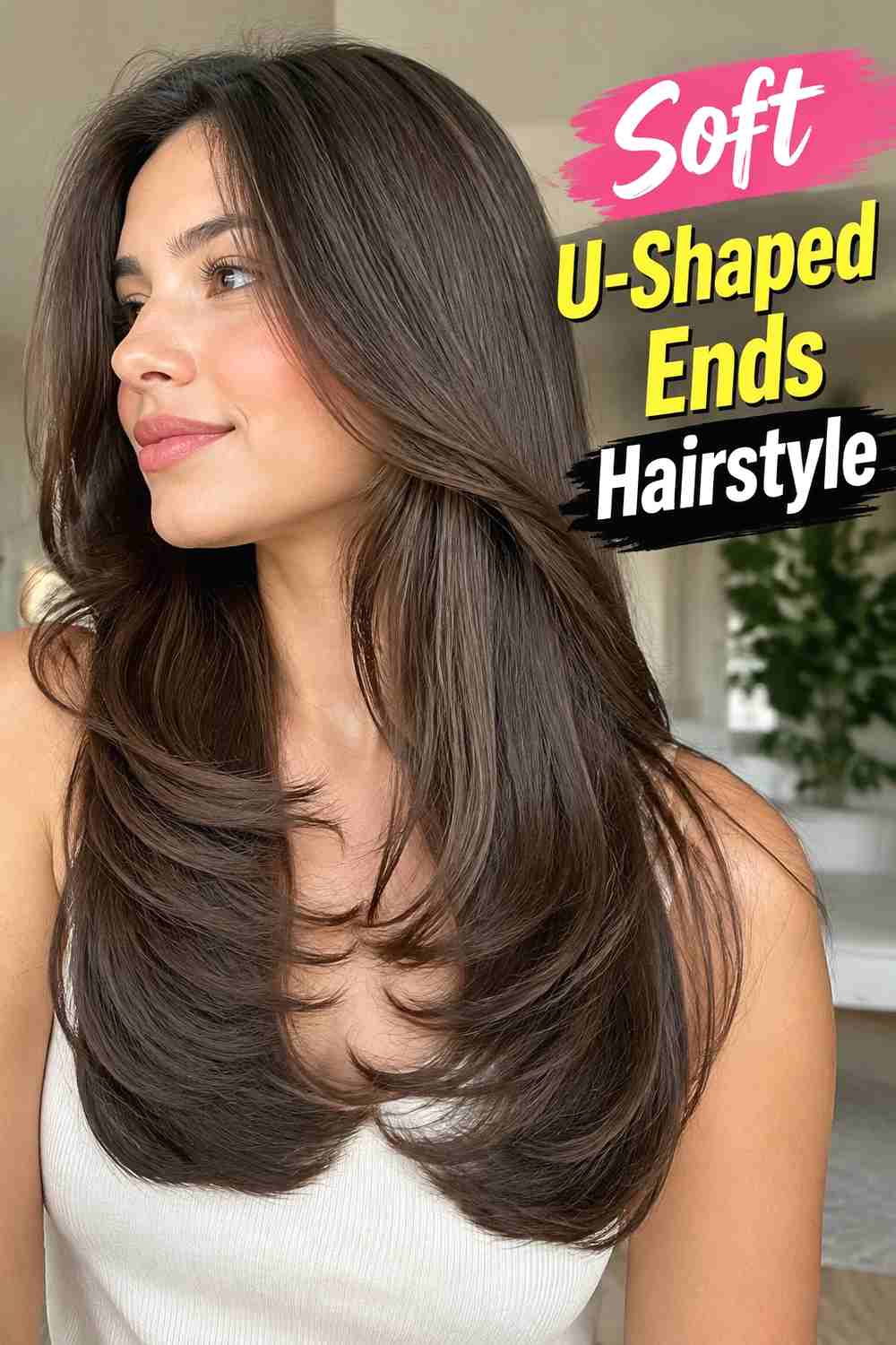 11. Soft U Shaped Ends Hairstyle