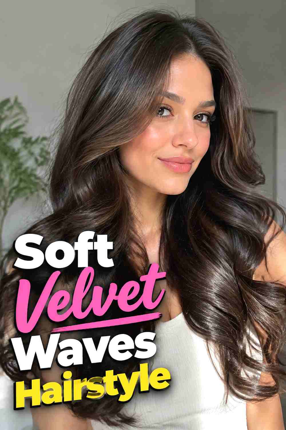 1. Soft Velvet Waves Hairstyle
