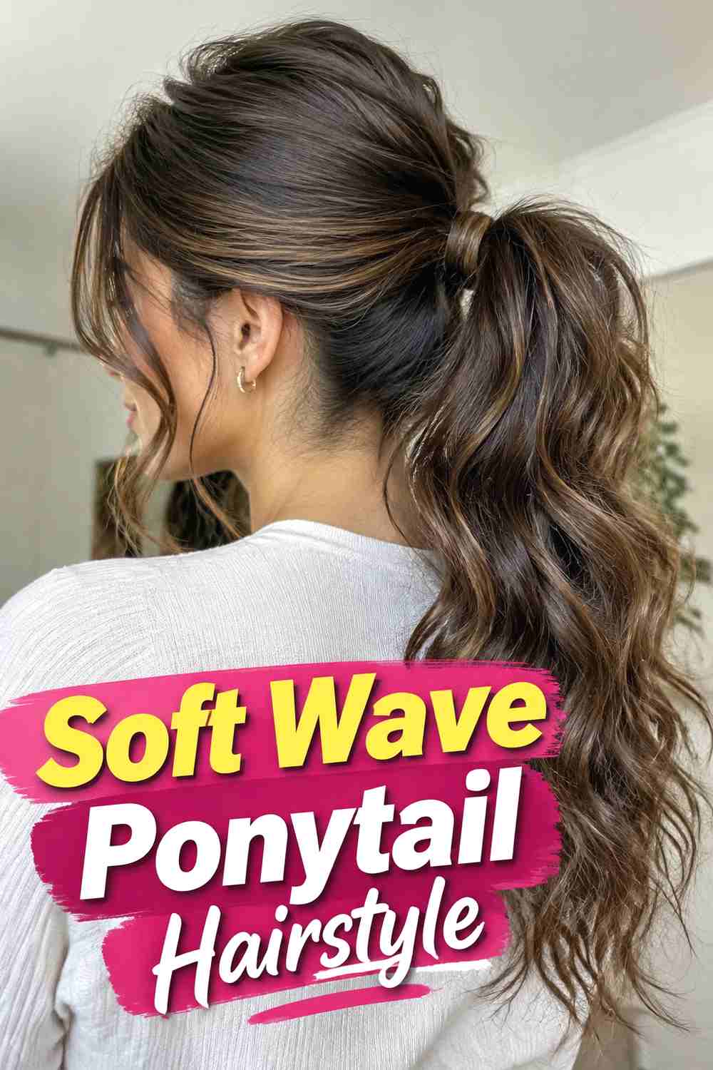 13. Soft Wave Ponytail Hairstyle