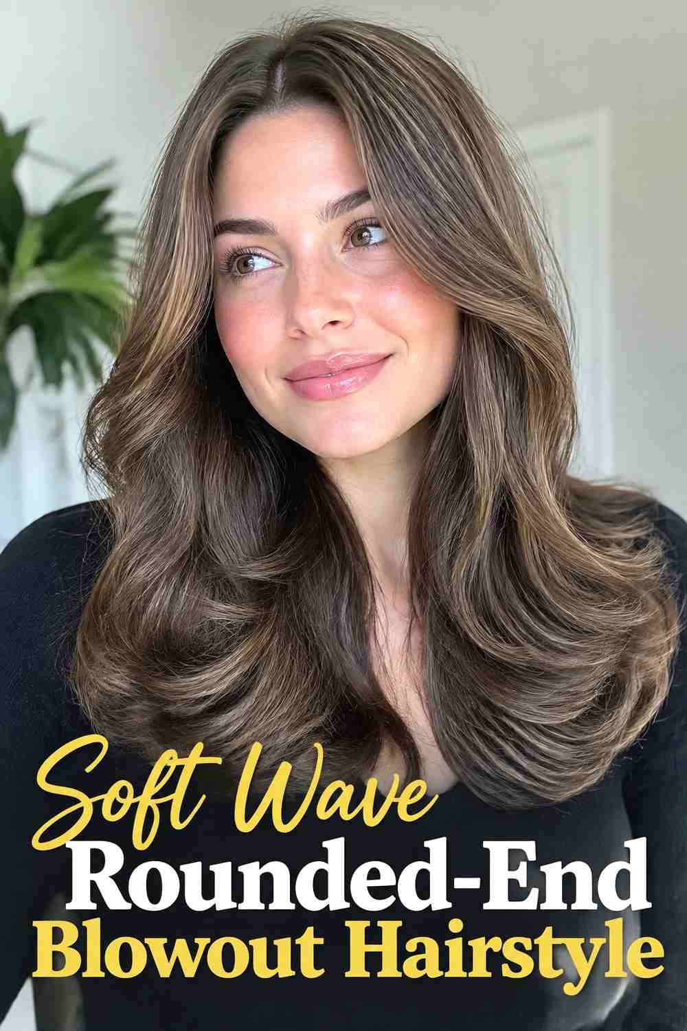 13. Soft Wave Rounded End Blowout Hairstyle