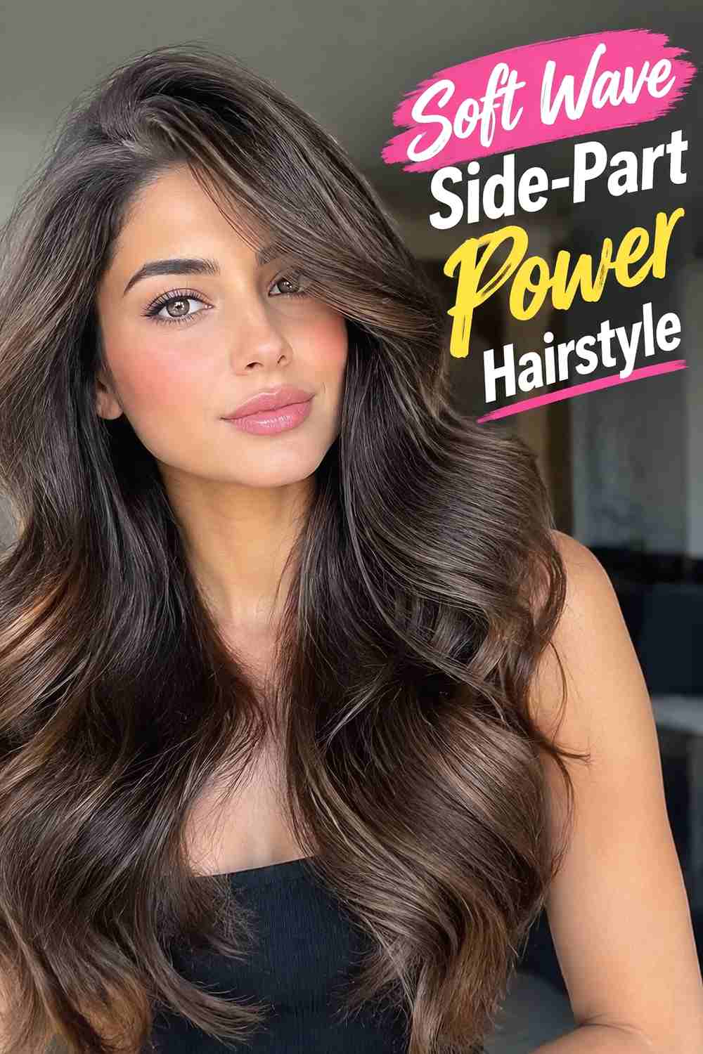 6. Soft Wave Side Part Power Hairstyle