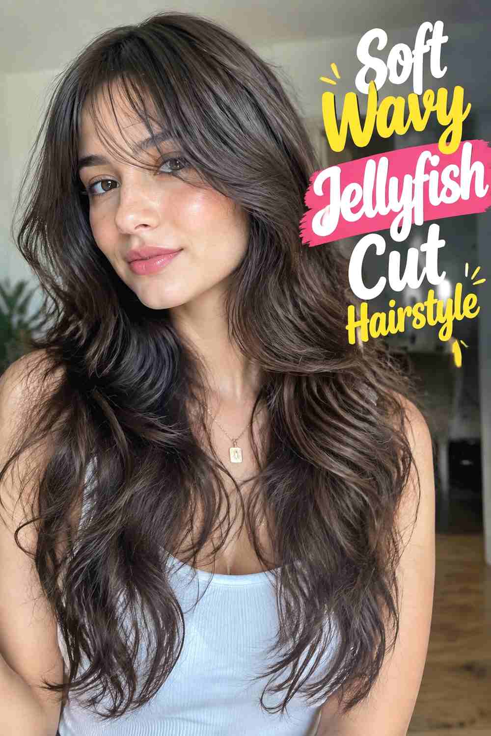 13. Soft Wavy Jellyfish Cut Hairstyle
