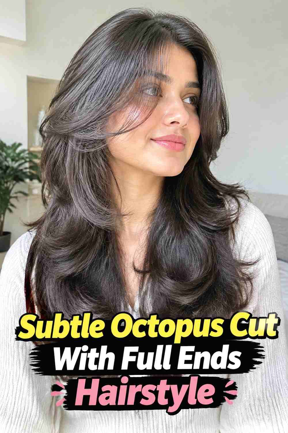 7. Subtle Octopus Cut With Full Ends Hairstyle