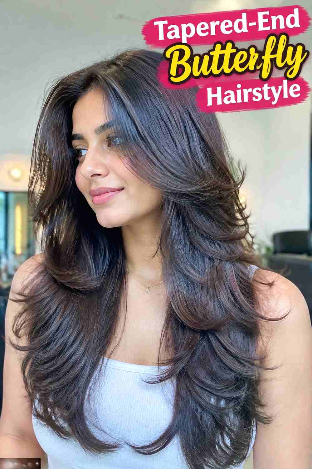 12. Tapered End Butterfly Hairstyle