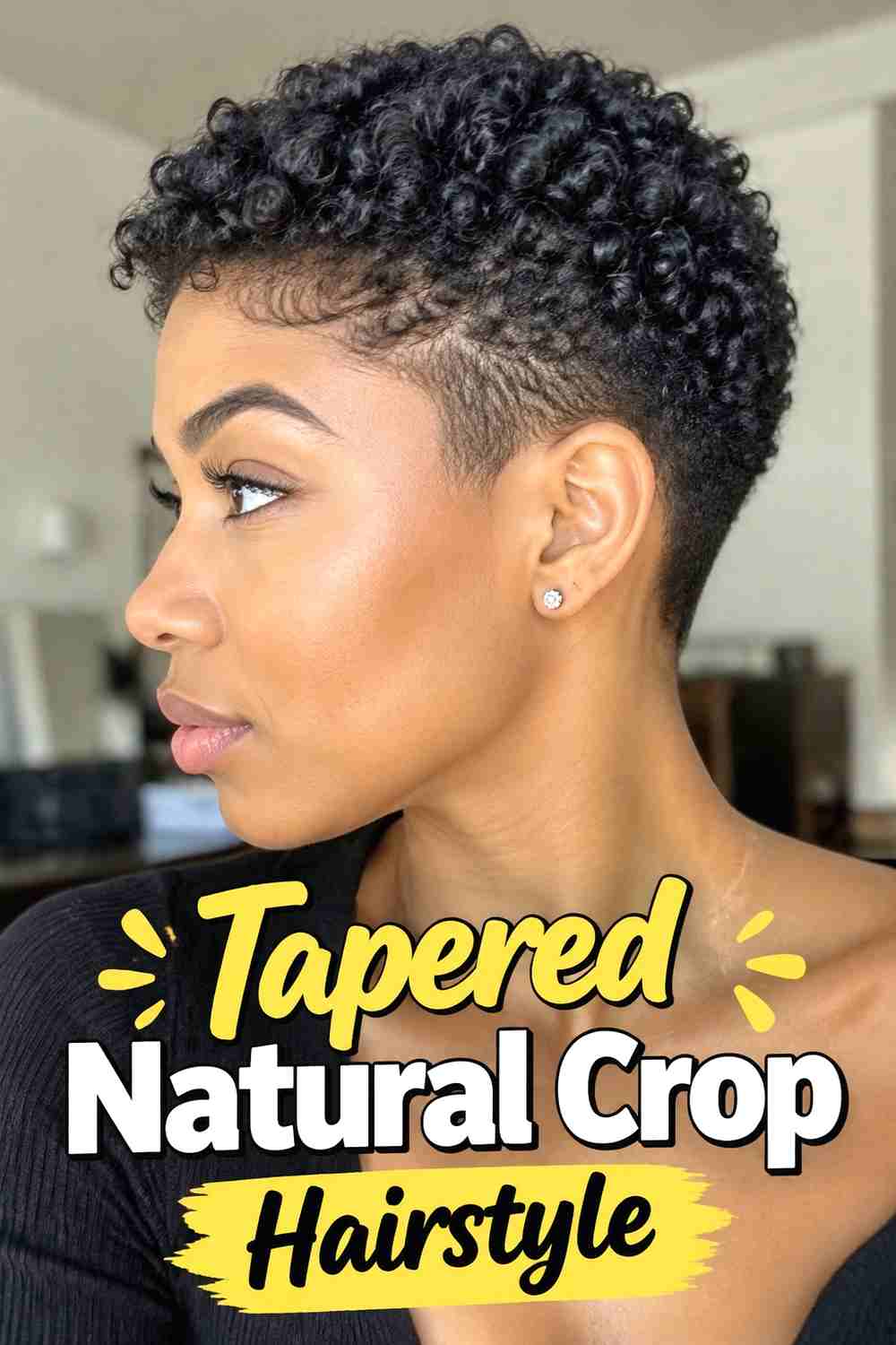 11. Tapered Natural Crop Hairstyle