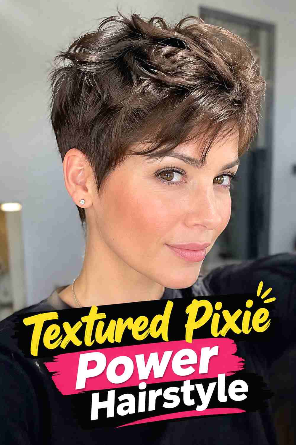 13. Textured Pixie Power Hairstyle