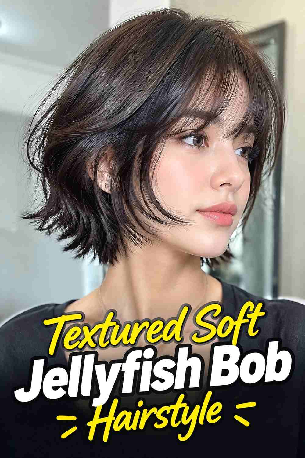 11. Textured Soft Jellyfish Bob Hairstyle