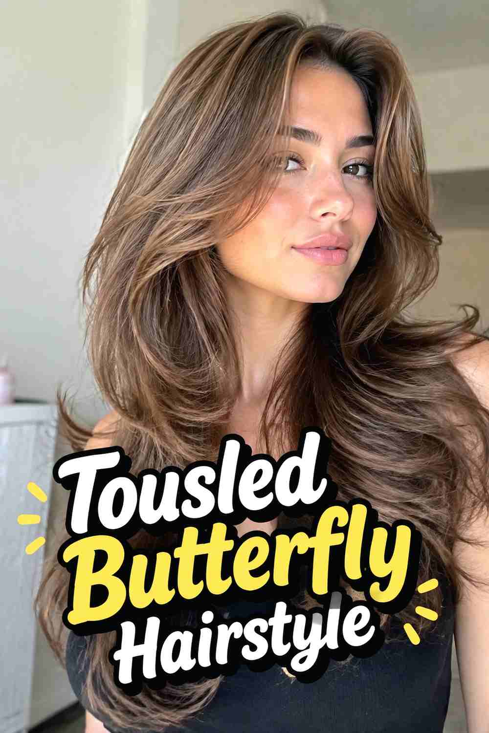 14. Tousled Butterfly Hairstyle
