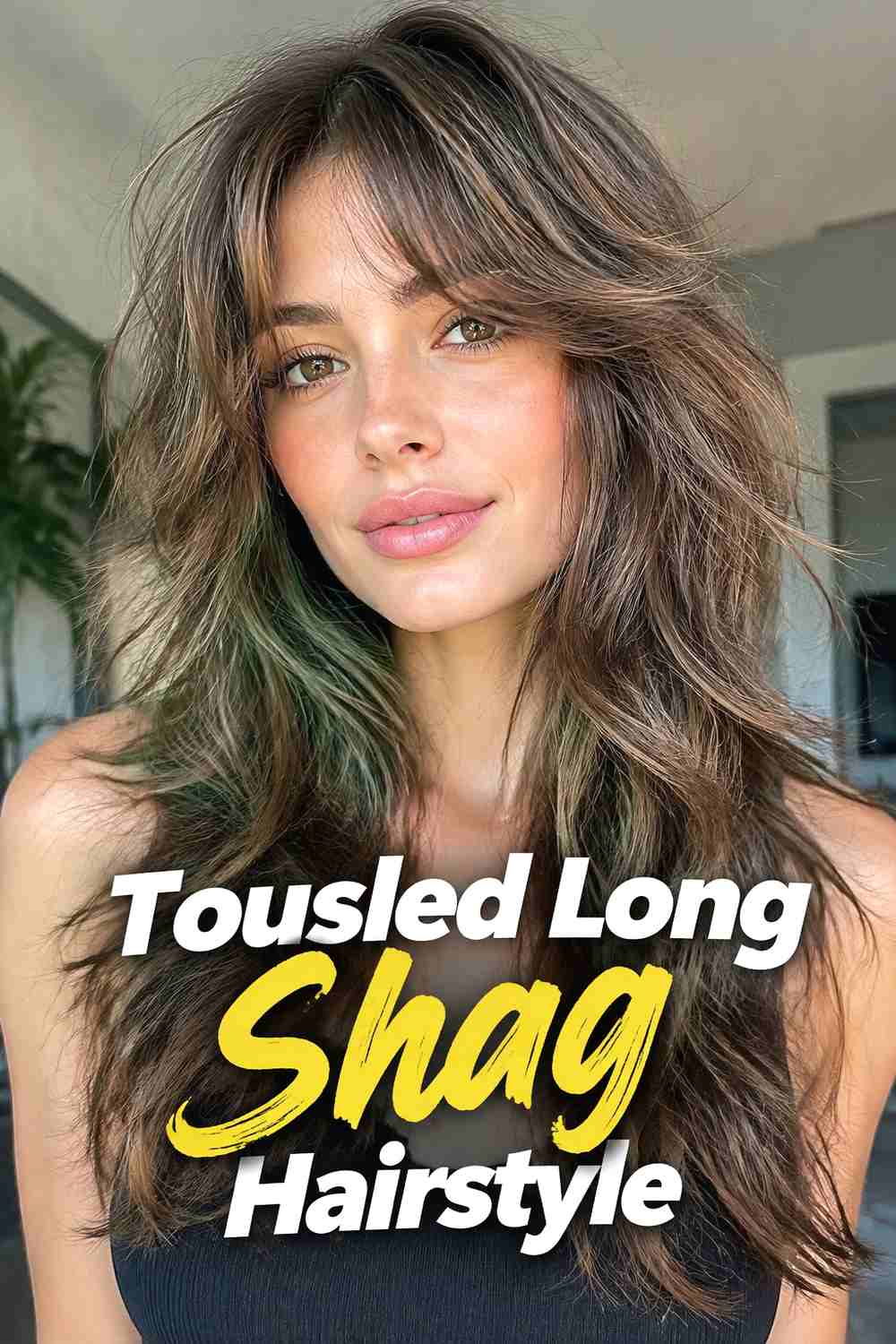 13. Tousled Long Shag Hairstyle
