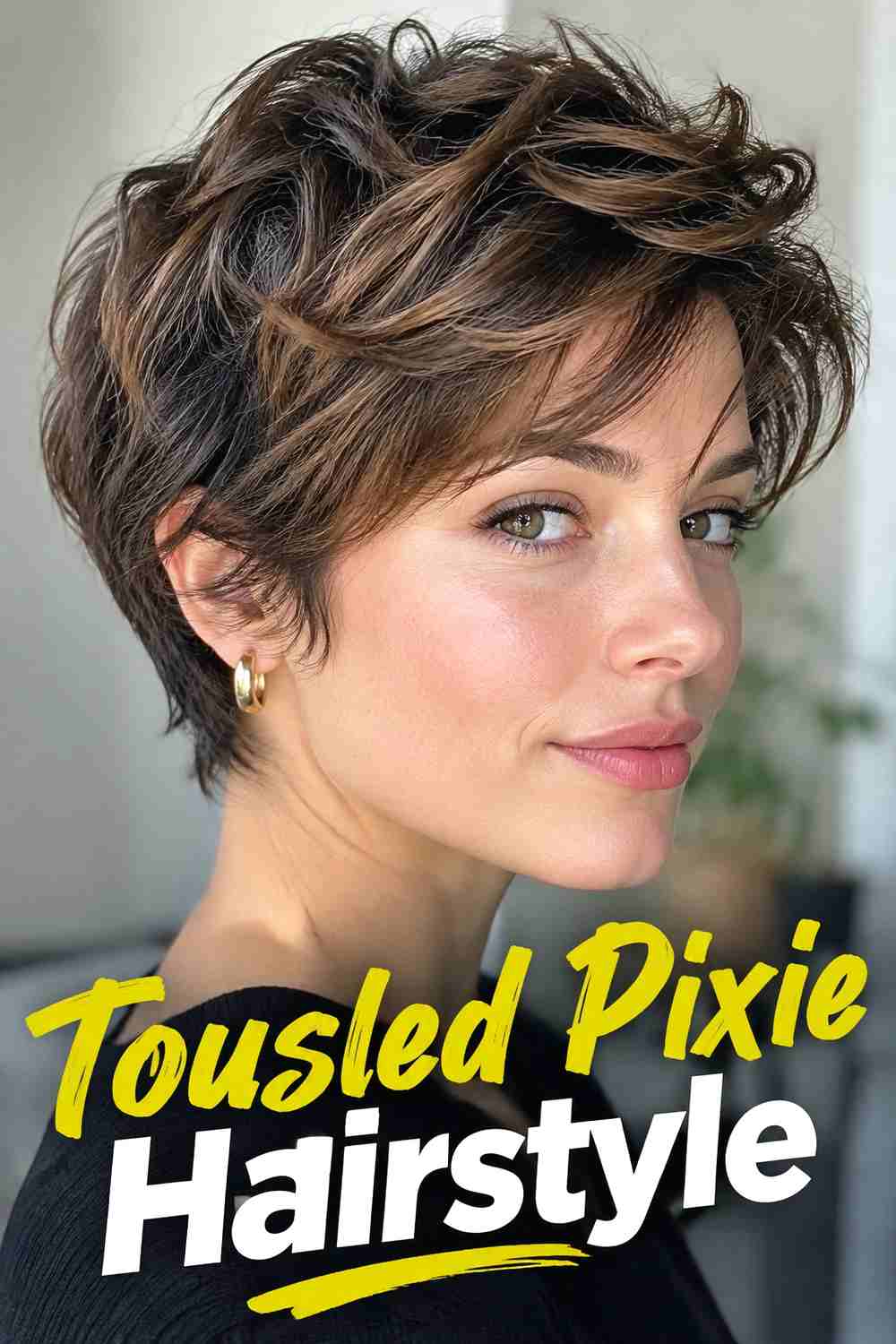 9. Tousled Pixie Hairstyle