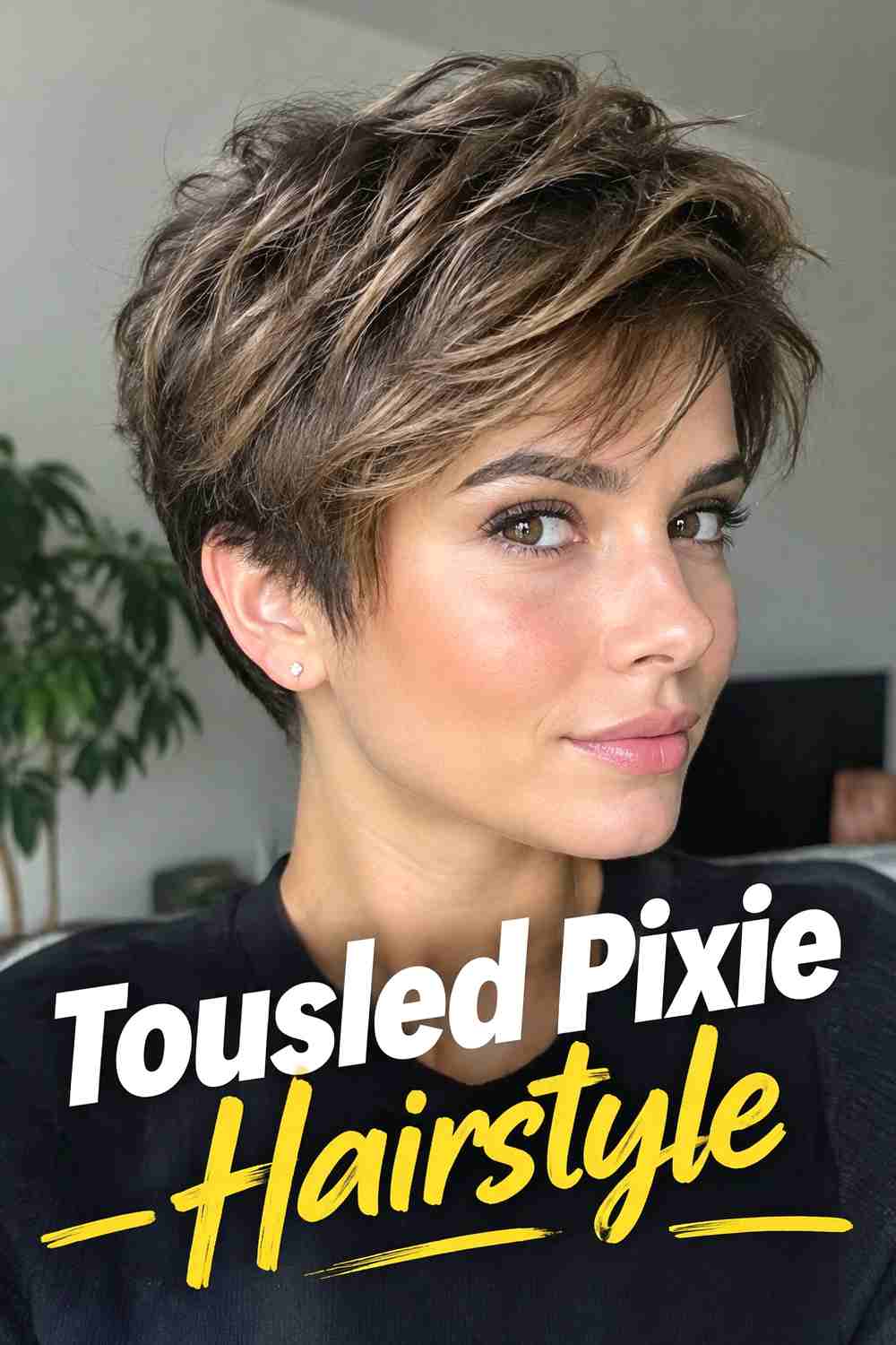 9. Tousled Pixie Hairstyle