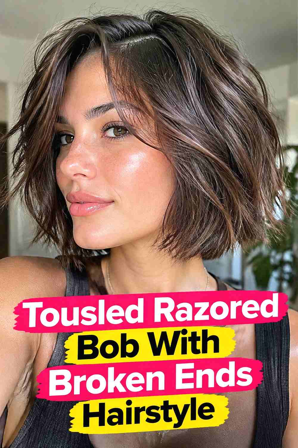 11. Tousled Razored Bob With Broken Ends Hairstyle