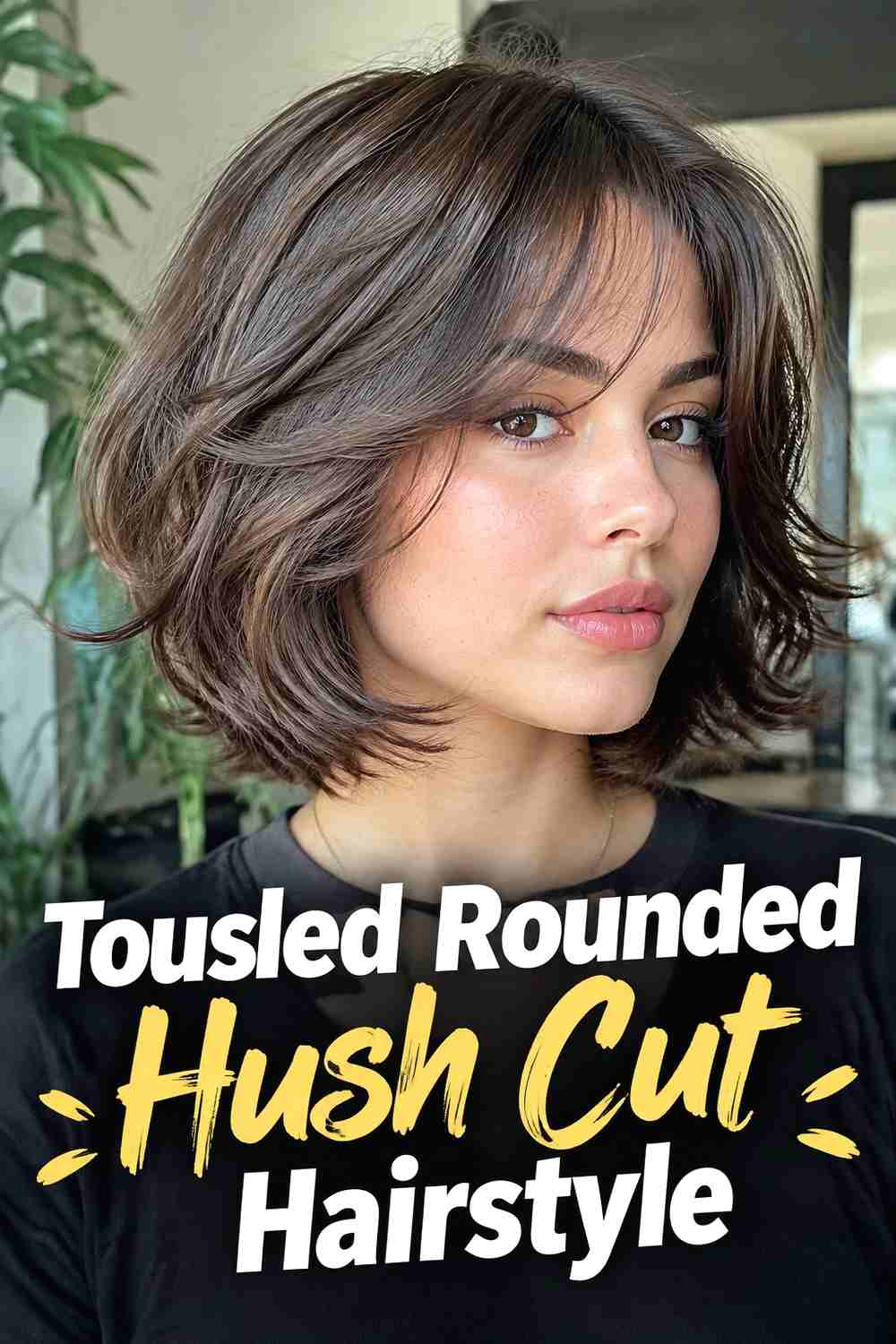 17. Tousled Rounded Hush Cut Hairstyle