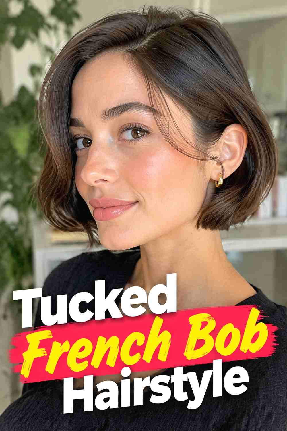 4. Tucked French Bob Hairstyle