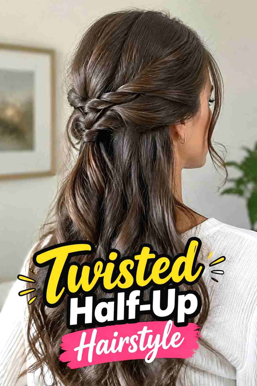 7. Twisted Half Up Hairstyle