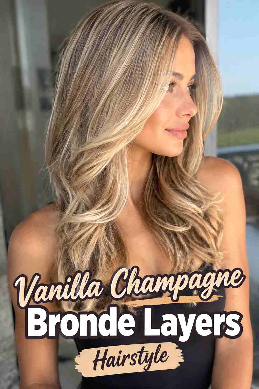 4. Vanilla Champagne Bronde Layers Hairstyle
